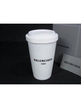 Balenciaga Cities Paris Tumbler Coffee Cup Tableware White